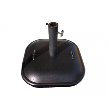 Pied de parasol avec deux poignées / 47.5 x 47.5 x 7 cm / Noir 