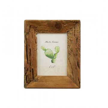 Cadre photo en pin, 21.5 x 26.5 x 3 cm