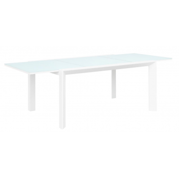Table Lisbonne blanche 150/225x109x75 cm