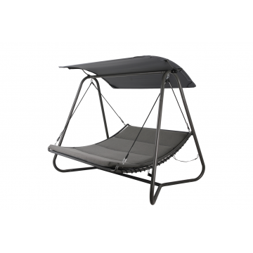 Balancelle de jardin allongée 2 places "Grimentz" / Anthracite