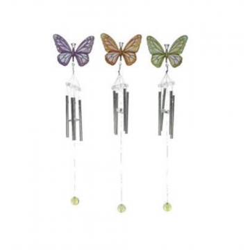 Carillon en fer avec suspension, 3 coloris, hauteur 30cm