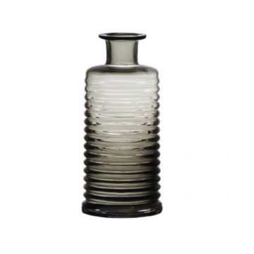 Vase bouteille gris H21.5 D9.5