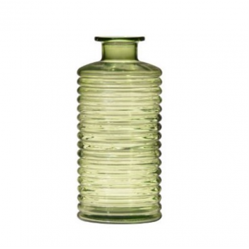 Vase bouteille vert H21.5 D9.5