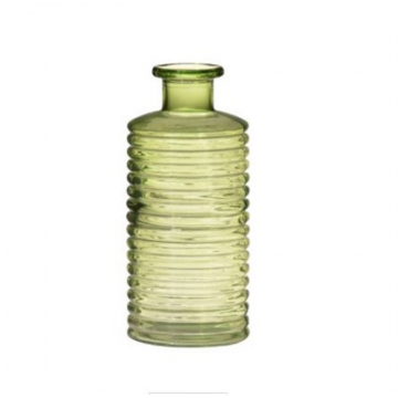 Vase bouteille vert H31 D14.5