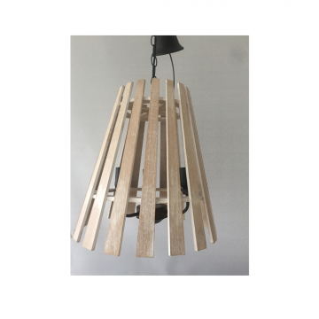 Lampe suspendue en bois, design moderne