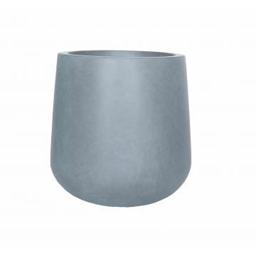 Pot en fibre gris clair 20x20x20 cm