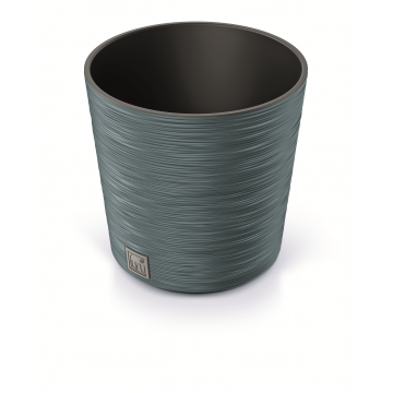 Pot rond en plastique ´FURU´, D25 x H24, bleu