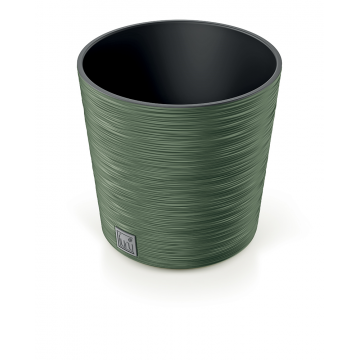 Pot rond en plastique ´FURU´, D25 x H24, vert