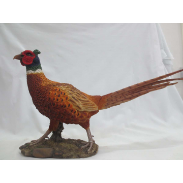 Faisan mâle en polyrésine, 79x19x39cm