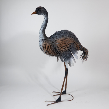 Autruche en métal, hauteur 165cm