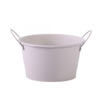 Coupe en zinc blanc, D17 x H10 cm