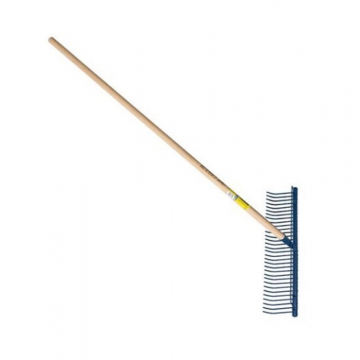 Râteau à gazon, 32 dents, emmanché droit 150cm (manche seul 124115)