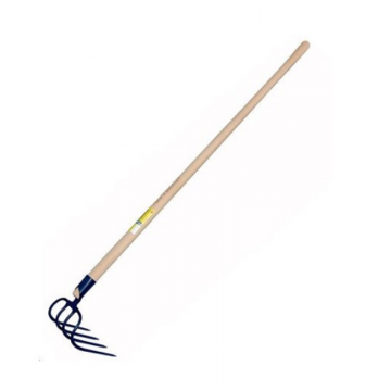 Croc à fumier à douille, 4 dents, emmanché pomme 135cm (manche seul 132113)