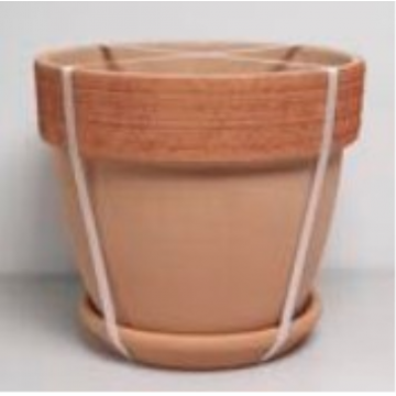 Kit vase et soucoupe GRAFFIATO, D30 x H26