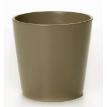 Cache-pot ALYSSE en céramique, vert, D13,5 x H13