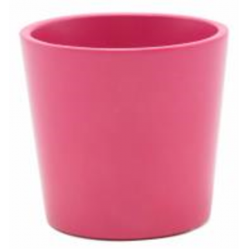 Cache-pot ALYSSE en céramique, rose, D13,5 x H13