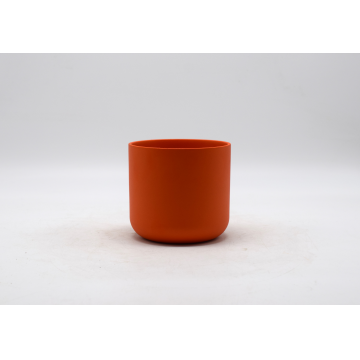 Cache-pot RELAX en céramique, orange, D14,8 x H14,3