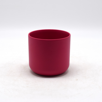 Cache-pot RELAX en céramique, framboise, D11,2 x H11