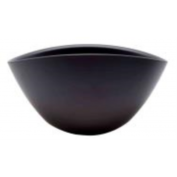Coupe ovale GABRIELLE en céramique, noir, 21 x 14 x H10,5