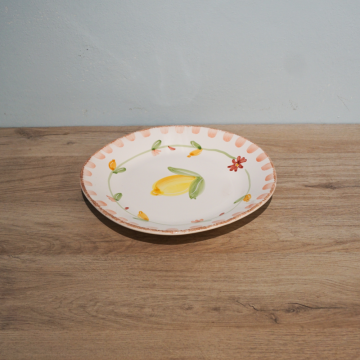 Assiette plate en céramique                                  