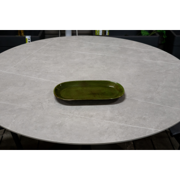 Assiette ovale en céramique 33 x 18 cm