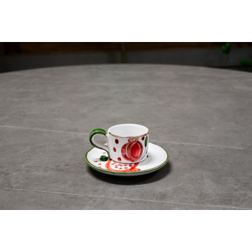 Tasse à espresso en céramique avec soucoupe