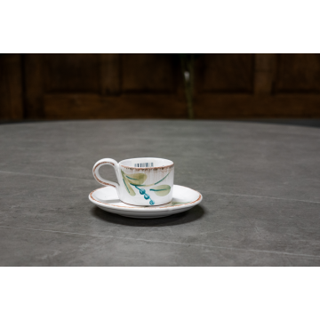 Tasse à espresso en céramique avec soucoupe