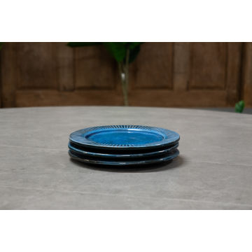 Set de 3 assiettes à apéritif en céramique 18 cm                                 