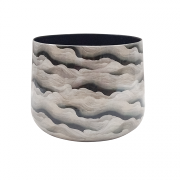 Pot en métal, motif Yamato, D22 x H18