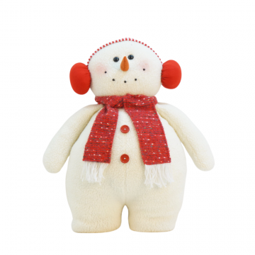 Bonhomme de neige en polyester, 51 x 25 x H64