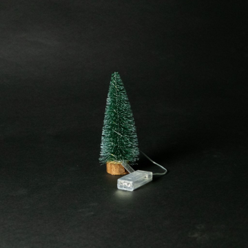 Sapin lumineux 30cm, 10 LED avec timer