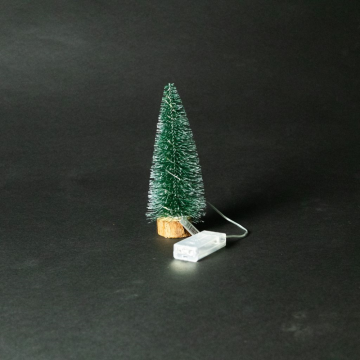 Sapin lumineux 20cm, 8 LED avec timer