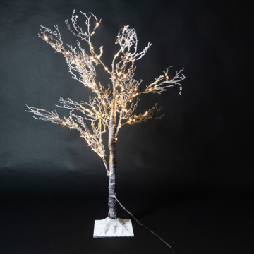 Arbre lumineux micro LED brun, 150 LED, blanc chaud, hauteur 100cm