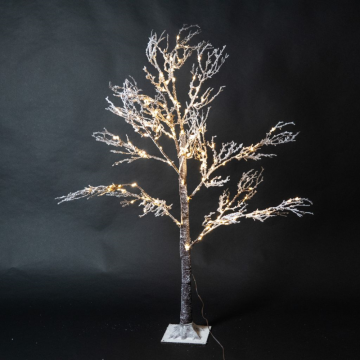 Arbre lumineux micro LED brun, 180 LED, blanc chaud, hauteur 120cm