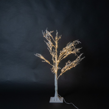 Arbre lumineux micro LED blanc, 150 LED, blanc chaud, hauteur 100cm