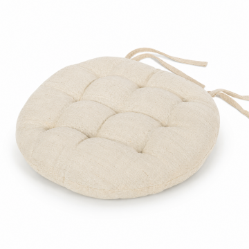 Coussin de chaise beige D40 cm