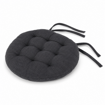 Coussin de chaise anthracite D40 cm