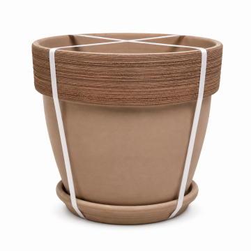 Kit vase et soucoupe VULCANO, D30 x H26