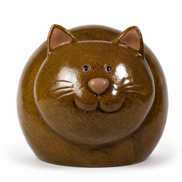 Chat en céramique, L37 x H23cm