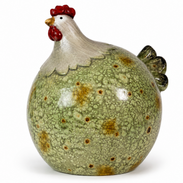 Poule en céramique, L29 x H33cm