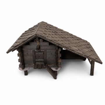 Raccard avec couvert - bois couleur noir