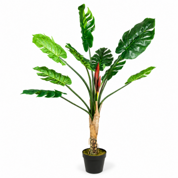Arbre philo artificiel 130cm avec pot, 9 feuilles