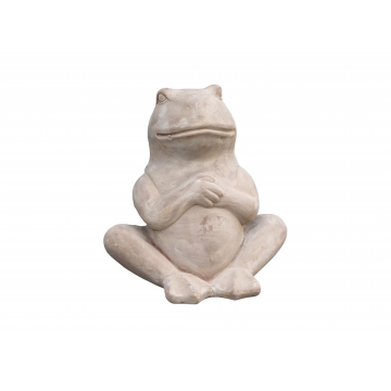 Grenouille assise en terre cuite