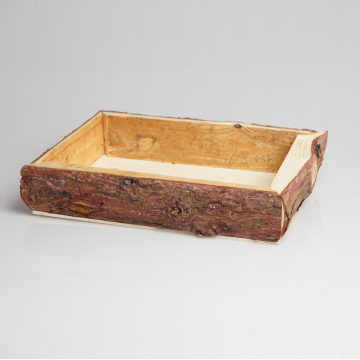 Plateau en bouleau rectangulaire 29x21x6cm