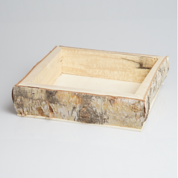 Plateau en bouleau carré 25x6cm