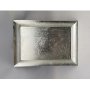 Plateau rectangle Dim. 35x25cm / Argent brillant
