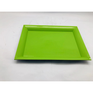 Plateau rectangle Dim. 35x25cm / Vert brillant
