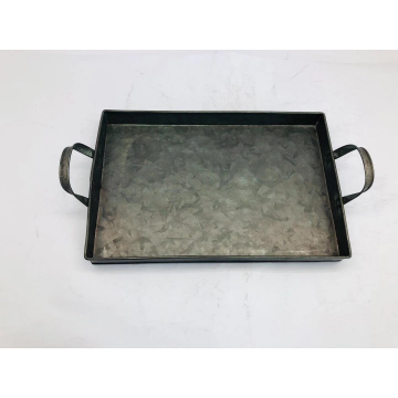 Plateau service rectangle Dim. 33x23cm / Métal noir