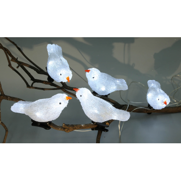 Oiseaux blancs LED