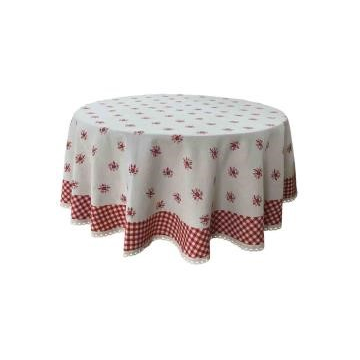 nappe ronde, diam 180cm,rouge